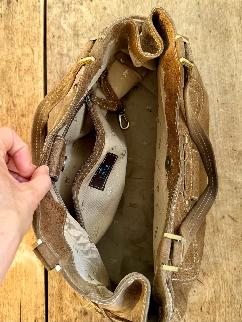 Brown Leather Boho Y2K Shoulder Hobo Bag
